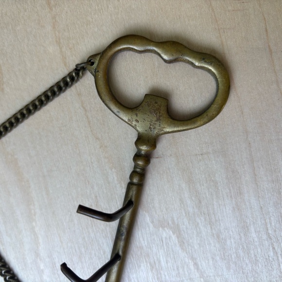 Brass Skeleton Key Wall Hook - Picture 8 of 9